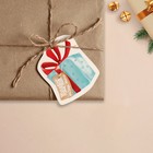 Шильдик на подарок Новый год «Новогодний подарок», 6,5 ×6,3  см - Фото 2