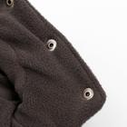 Комбинезон зимний для животных, флисовый подклад, 3XL (ДС 36-38, ОШ 36-37, ОГ 48-52), серый - фото 20976531