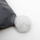 Комбинезон зимний для животных, флисовый подклад, 3XL (ДС 36-38, ОШ 36-37, ОГ 48-52), серый - фото 20976532