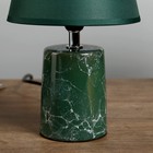Лампа настольная "Зеленый мрамор" Е14 1х40Вт зеленый 15х15х27 см - Фото 4