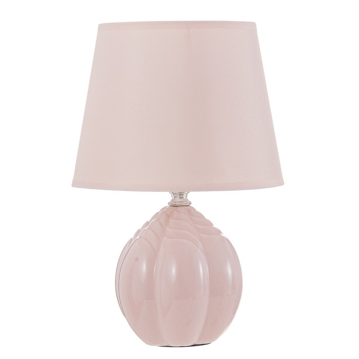 Лампа настольная "Бутон" Е14 1х40Вт светло-розовый 20х20х30 см RISALUX - фото 1907035654