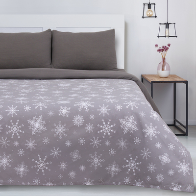 Покрывало Этель «Снежинки», 150×215 см, 100% хлопок