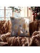 Наволочка декоративная новогодняя «Этель. Let it snow» 40×40 см, 100% хлопок - Фото 2