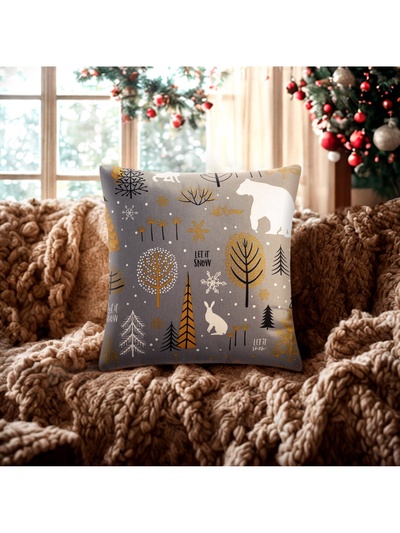 Наволочка декоративная новогодняя «Этель. Let it snow» 40×40 см, 100% хлопок