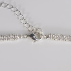 Набор 2 предмета: серьги, кулон «Элегантность» жгут, цвет белый в серебре, 42 см - Фото 4