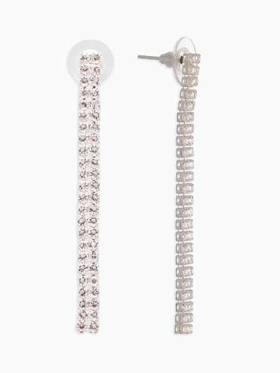 Гарнитур 2 предмета: кулон, серьги «Элегантность» жгут, цвет белый в серебре, 42 см