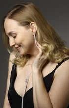 Гарнитур 2 предмета: кулон, серьги «Элегантность» жгут, цвет белый в серебре, 42 см - Фото 2