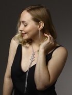 Гарнитур 2 предмета: кулон, серьги «Элегантность» ромбы, цвет белый в серебре, 34 см 4445969