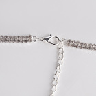 Набор 2 предмета: серьги, кулон «Элегантность» кисточки, цвет белый в серебре, 100 см - Фото 4