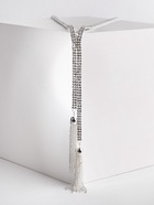 Набор 2 предмета: серьги, кулон "Элегантность" кисточки, цвет белый в серебре, 100 см - фото 809630600