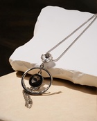 Кулон на цепочке «Юпитер», серый в серебре, 72 см - Фото 5