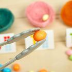Набор для сортировки «Цветные гнёздышки»: яички, карточки, гнёзда, пинцет, по методике Монтессори - Фото 4