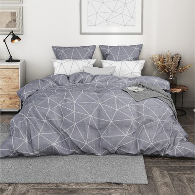 Постельное бельё евро «Ночь нежна. Грань», поплин