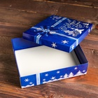 Подарочная коробка «Бант», синяя, 23.5×6.5×18.7 см 4595511 Подарочная коробка «Бант», синяя, 23.5×6.5×18.7 см 4595511