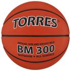 Мяч баскетбольный TORRES BM300, B00016, резина, клееный, 8 панелей, р. 6 - фото 11601567