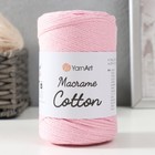 Пряжа "Macrame Cotton" 20% полиэстер, 80% хлопок 225м/250гр (762 пудра) - Фото 5