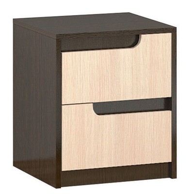 Тумба прикроватная «Гавана», 400×375×470 мм, цвет венге/дуб молочный