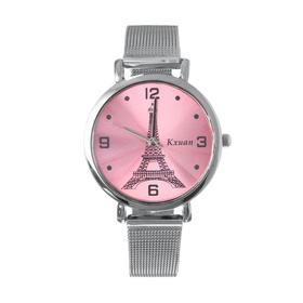 Часы наручные кварцевые женские "Kxuan. Париж", d-3.3 см, микс