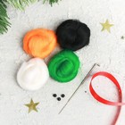 Набор для творчества. Игрушка из шерсти «Лис с ёлочкой» - Фото 3