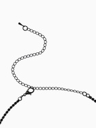 Набор 2 предмета: серьги, колье «Вернисаж», круг ажурный, чёрный, 35 см - Фото 7