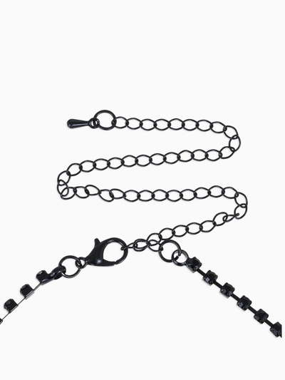 Набор 2 предмета: серьги, колье «Вернисаж», шарики, чёрный, 30 см