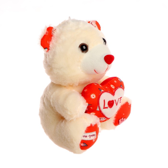 Мягкая игрушка «Мишка с сердцем», цвет МИКС - фото 1887902468