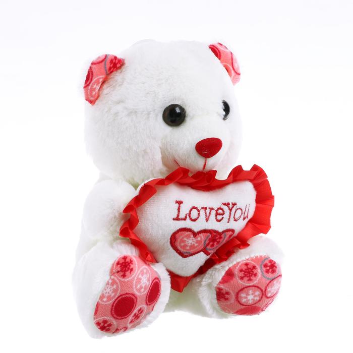 Мягкая игрушка «Медведь с сердечком» - фото 1887902474