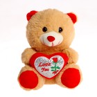 Мягкая игрушка «Мишутка с сердцем», цвет красный - фото 319863517