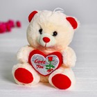 Мягкая игрушка «Мишутка с сердцем», цвет красный - Фото 5