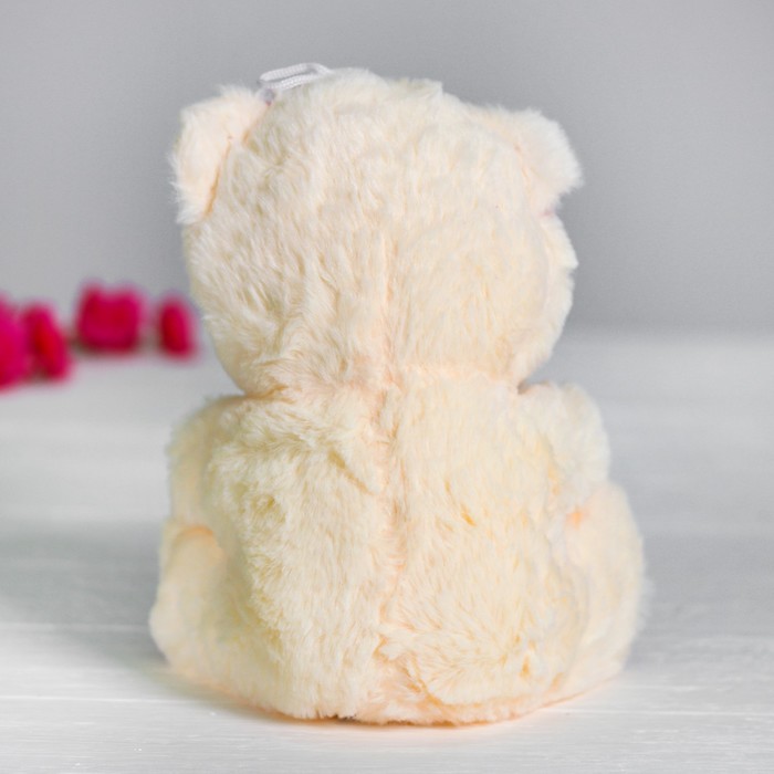 Мягкая игрушка «Бежевый мишка с сердцем» - фото 1907036014