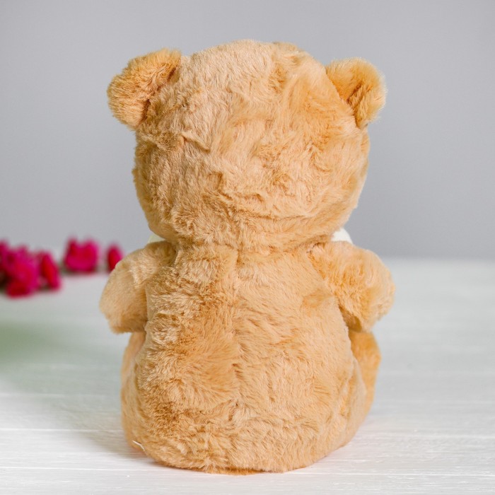 Мягкая игрушка «Медведь с сердцем», цвет бежевый - фото 1907036022
