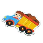 Макси пазлы «Машины на стройке», 5 пазлов, 10 деталей - Фото 4