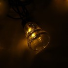 Гирлянда "Нить" улично-комнатная с насадками "Колокол", 5м, LED(IP44)-40-220V, 8 режимов, нить тёмная, свечение жёлтое - Фото 6