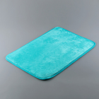 Набор ковриков для ванной и туалета Доляна «Мини», 2 шт: 40×40, 40×60 см, цвет морской волны - Фото 4