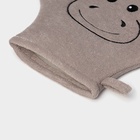 Мочалка варежка детская Доляна «Бегемотик», для купания, 21 см - Фото 7