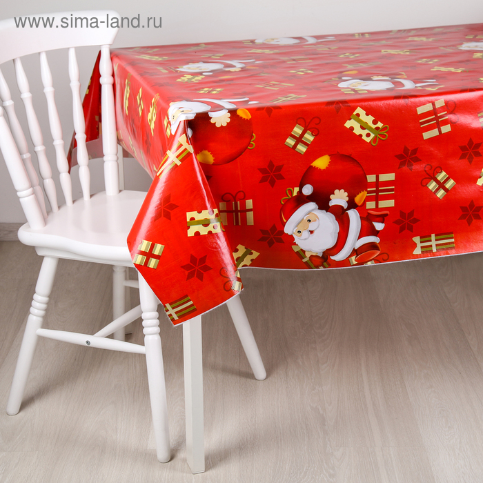 Клеёнка на стол на нетканой основе «Подарок», ширина 137 см, рулон 30 м - Фото 1