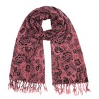 Палантин женский шерстяной P2576_2-8 цвет розовый, р-р 70х175 - Фото 1