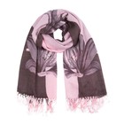 Палантин женский шерстяной P2576_5-11 цвет розовый, р-р 70х175 - Фото 1