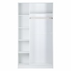 Шкаф 3х створчатый Ницца, МДФ, Белый/Белый глянец - фото 24168548