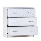 Комод Севиль МДФ, Белый/Белый глянец - фото 24168557