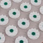 Аппликатор - коврик, 14 × 32 см, 40 модулей, цвет белый/зелёный - Фото 5