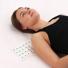 Аппликатор - коврик, 14 × 32 см, 40 модулей, цвет белый/зелёный - Фото 3