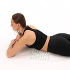 Аппликатор - коврик, 26 × 56 см, 144 модуля, цвет белый/зелёный - Фото 2