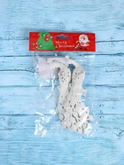 Ёлочные игрушки 2 шт. «Зимнее волшебство. Павлин» пластик, 5.5×16 см, белый - Фото 3