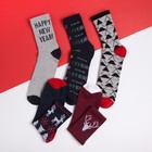 Набор мужских новогодних носков "С Новым годом" р. 41-44 (27-29 см) - Фото 2