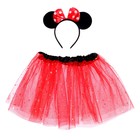 Карнавальный набор «Девочка», ободок, юбка двухслойная, 3-5 лет, цвета МИКС - фото 4572274