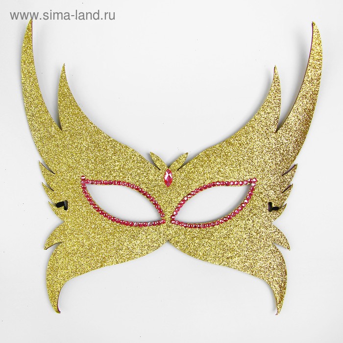 Карнавальная маска «Загадка», цвет золотой - Фото 1