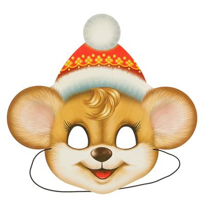 Маска карнавальная «Мышка», глиттер