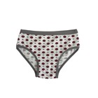 Трусы для девочки, цвет крем-бордо/горох, рост 110-116 см (4) - Фото 1