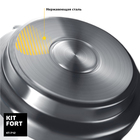 Капучинатор Kitfort KT-712, индукционный, 600 Вт, 0.76 л, стеклянная чаша, чёрный - фото 51344353